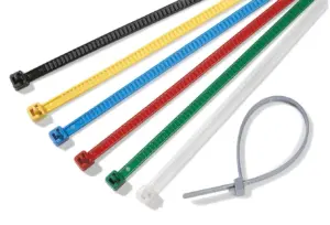 Collier de câblage noir en nylon 100x2,5mm - polyamide - lot de 100 colliers serre-câbles